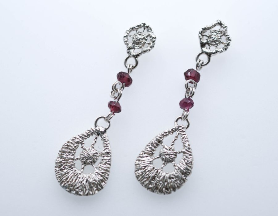 Aros Gotas de granate