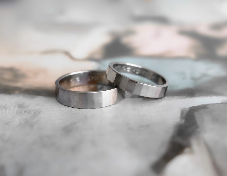 Argollas texturizadas