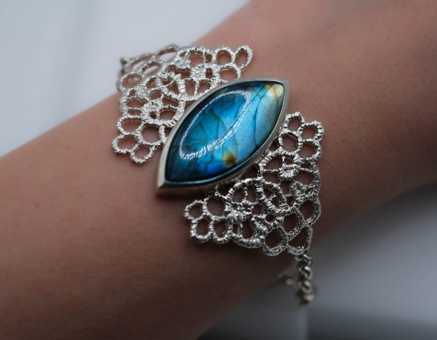 Pulsera encaje Labradorita